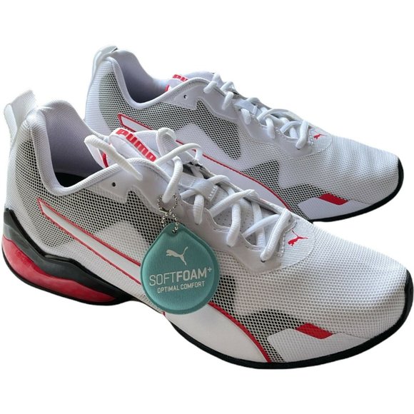 Men’s Sneakers Size 10.5 PUMA CELL VALIANT White/Red/Grey SoftFoam 19405501 main image 9